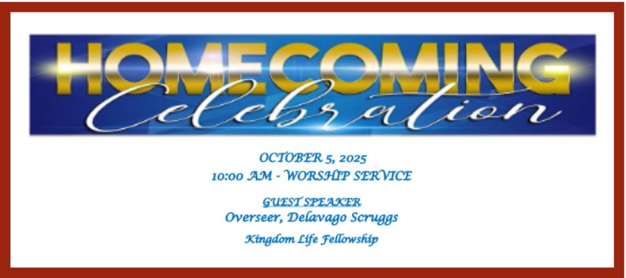 Coming Home to the Secret Place: A Homecoming Celebration
